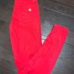 Michael kors red pants, skinny jeans